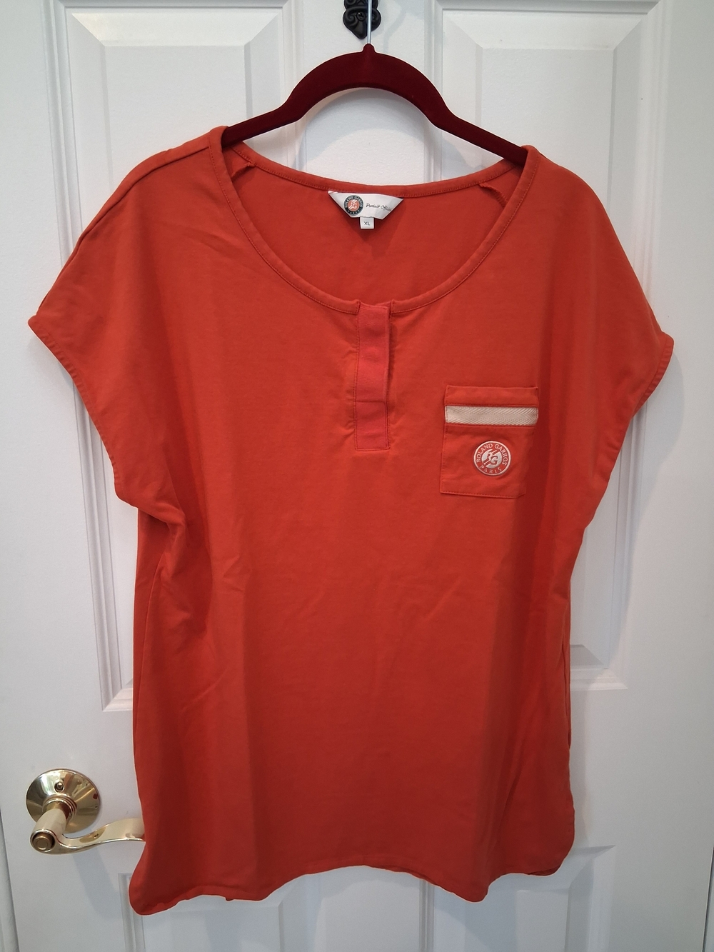 Roland Garros Tennis Women’s Orange Short-Sleeve Pocket Tee